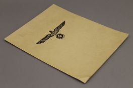 A Nazi folder containing a copy of Directive No.1 for the Conduct of the War.