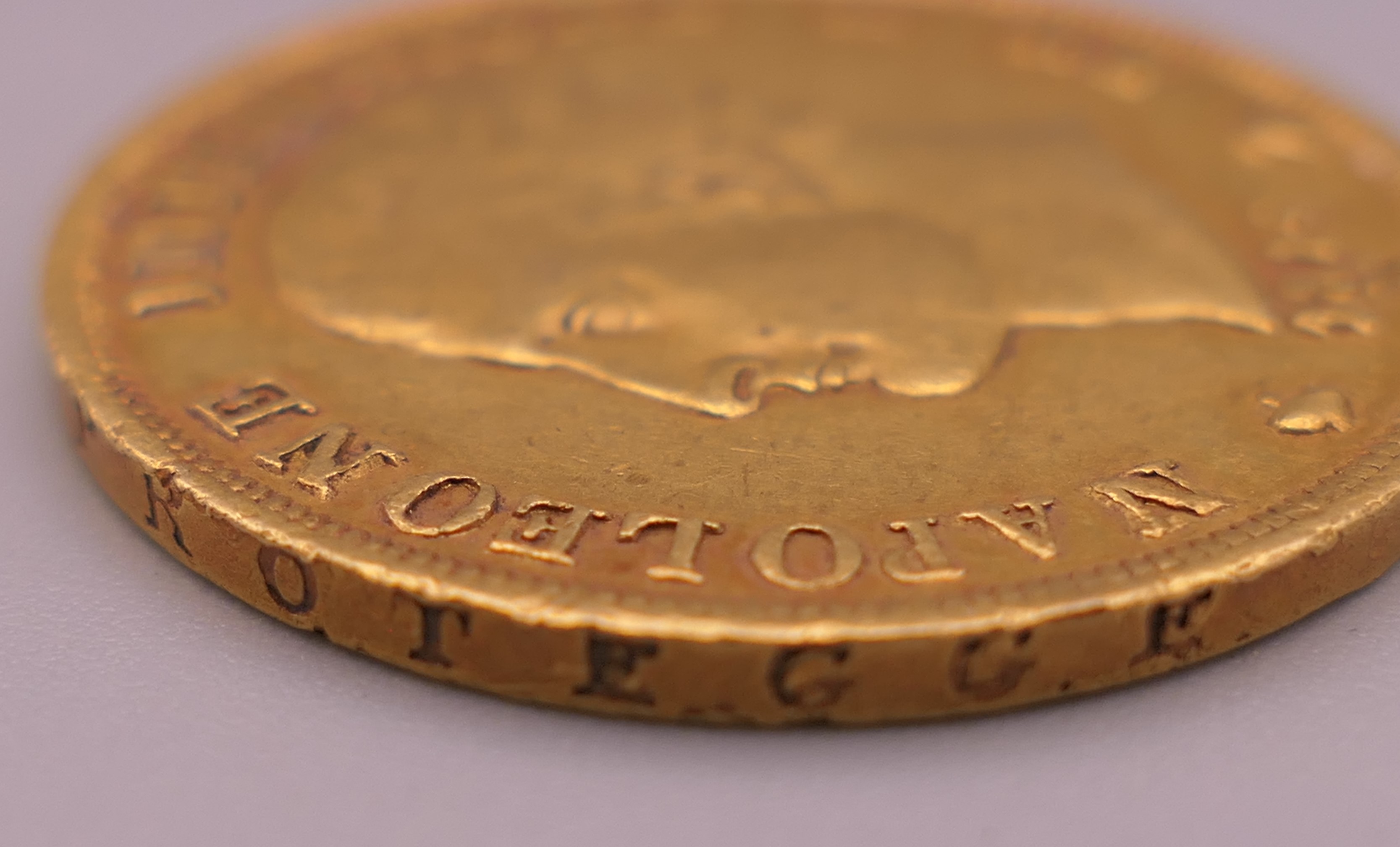 A 40 Lire gold coin. 12.9 grammes. - Image 4 of 5