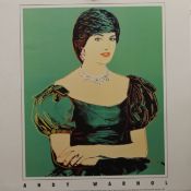 ANDY WARHOL, Princess Diana, limited edition print of 1000, unframed. 65 x 65 cm.