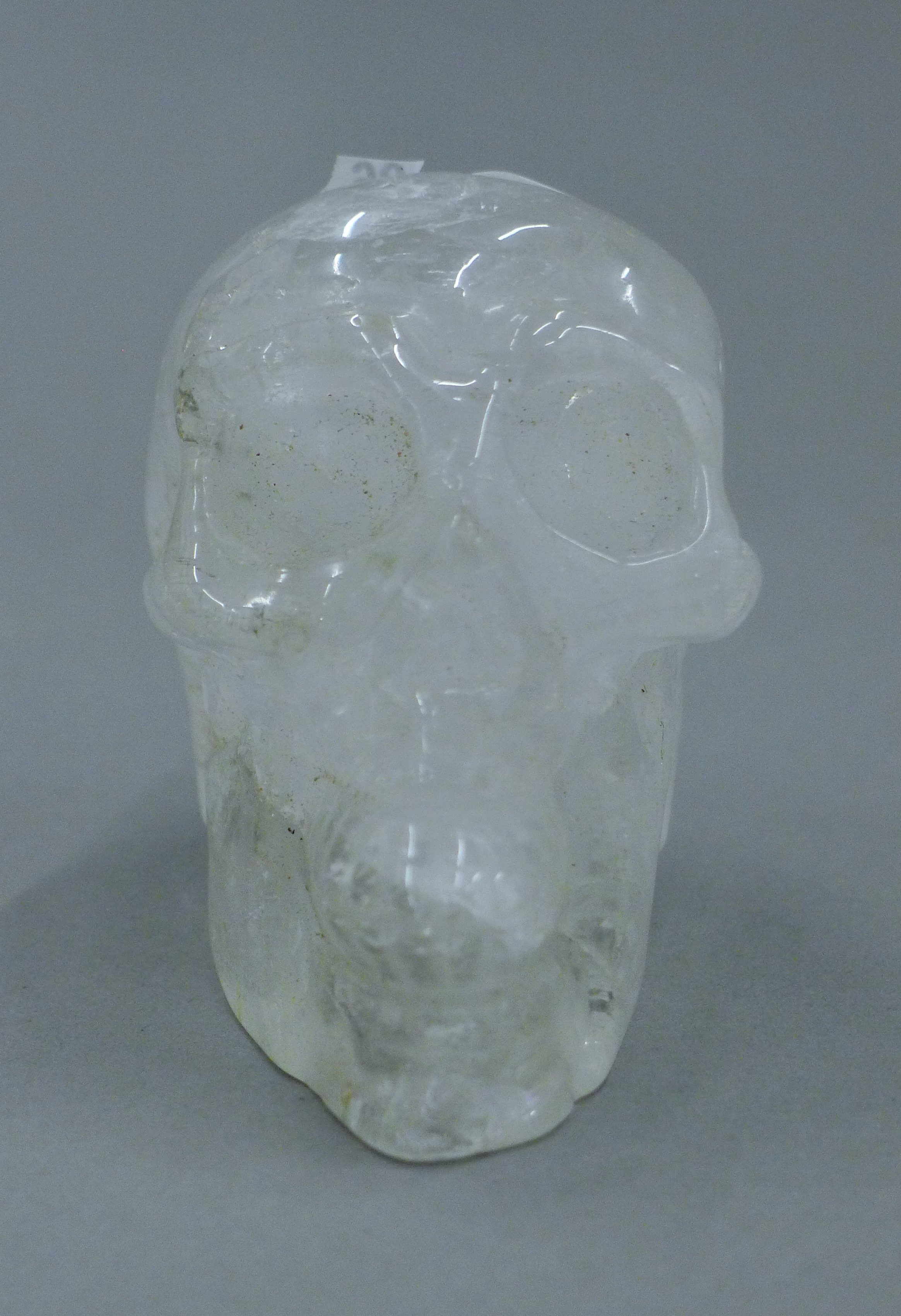 A rock crystal skull. 7.5 cm high. - Image 2 of 3