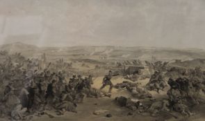 After W SIMPSON, four prints of Crimea War Scenes, each framed and glazed.