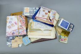 A large stamp collection.