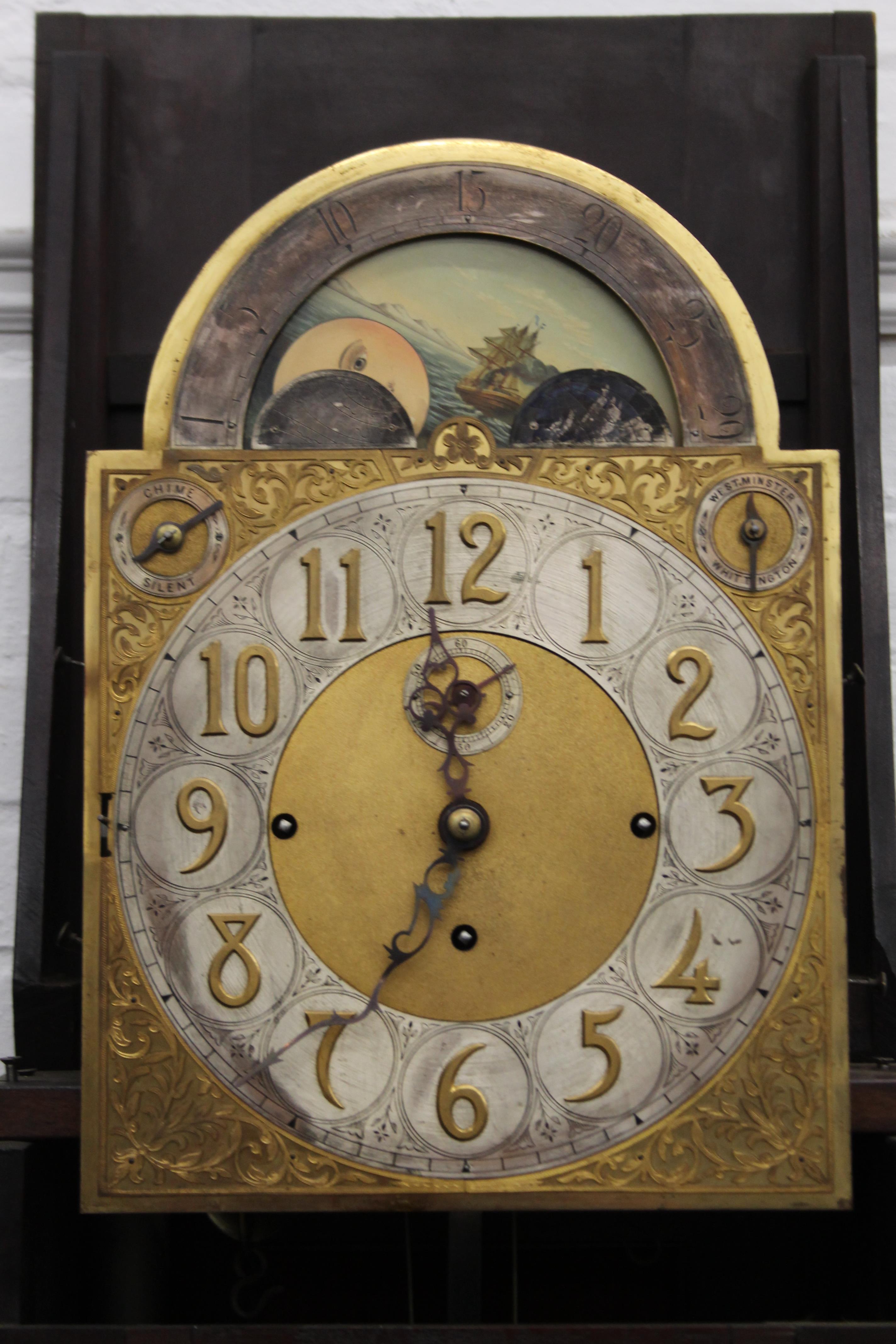 An early 20th century mahogany eight-day longcase clock, - Image 5 of 9