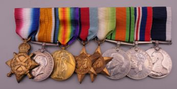 A group of WWI and WWII medals, awarded to K.15890 C.A. REED ST0.1. R.N. HMS-EGMONT.