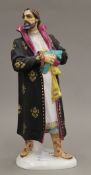 A Russian Lomonosov porcelain figurine of Feodor Chaliapin in the role of Borris Godunov.