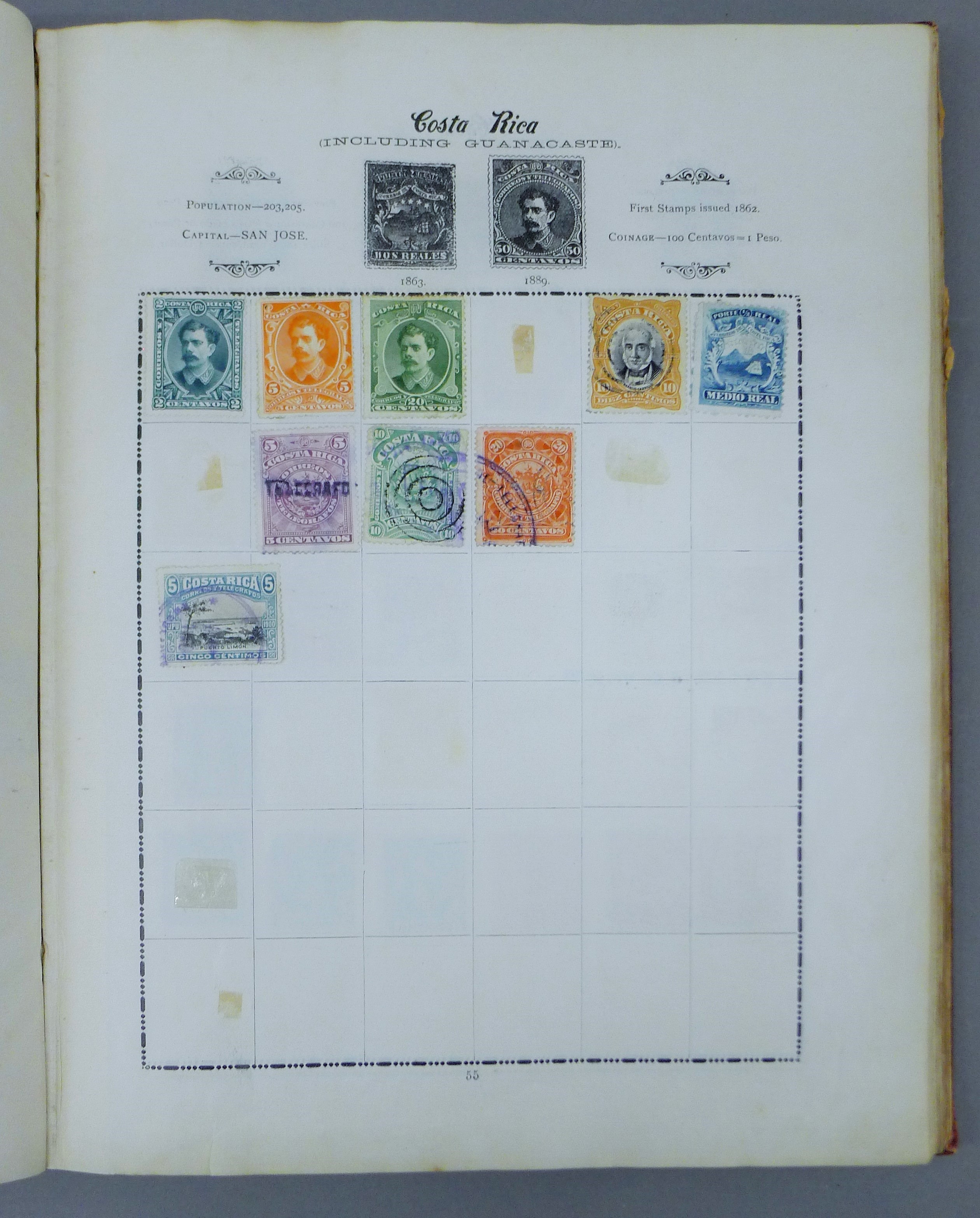 Three stamp albums. - Image 7 of 15