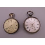 A J W Benson silver pocket watch and an Alfred Russell & Co silver pocket watch. The latter 5.