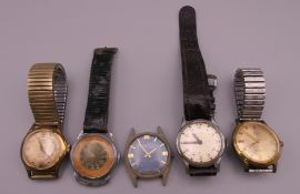 A quantity of gentleman's wristwatches.