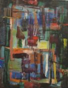 ROWLAND SUDDABY, two abstracts oils, ex studio, one on board (37 x 28.