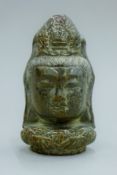 A bust of Guanyin. 14.5 cm high.