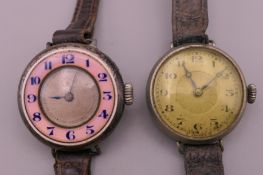 Two vintage wristwatches.