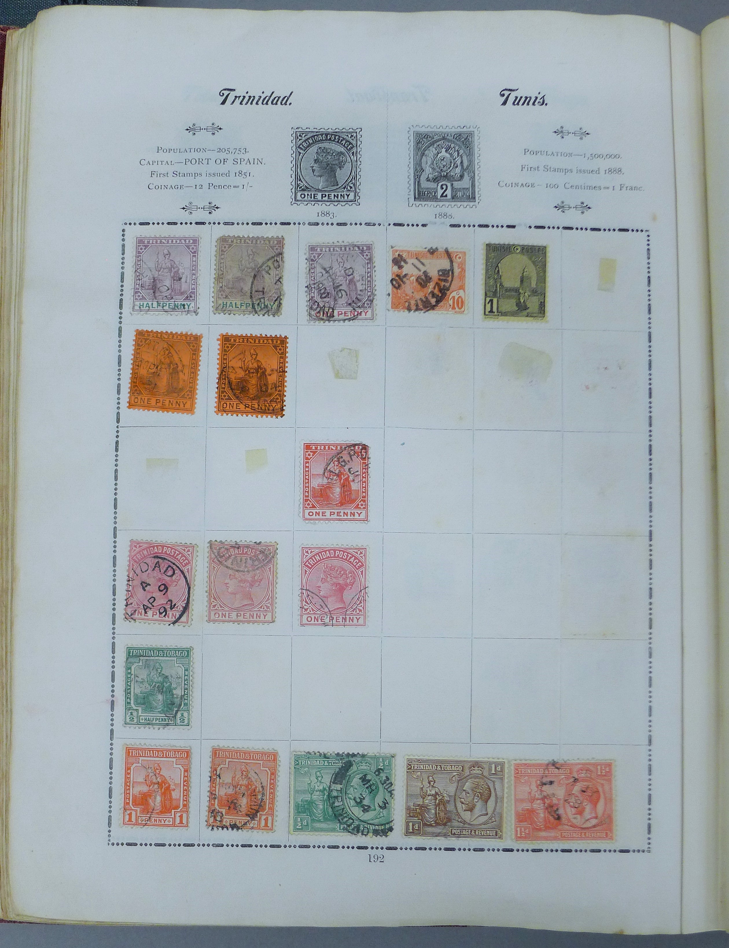 Three stamp albums. - Image 11 of 15