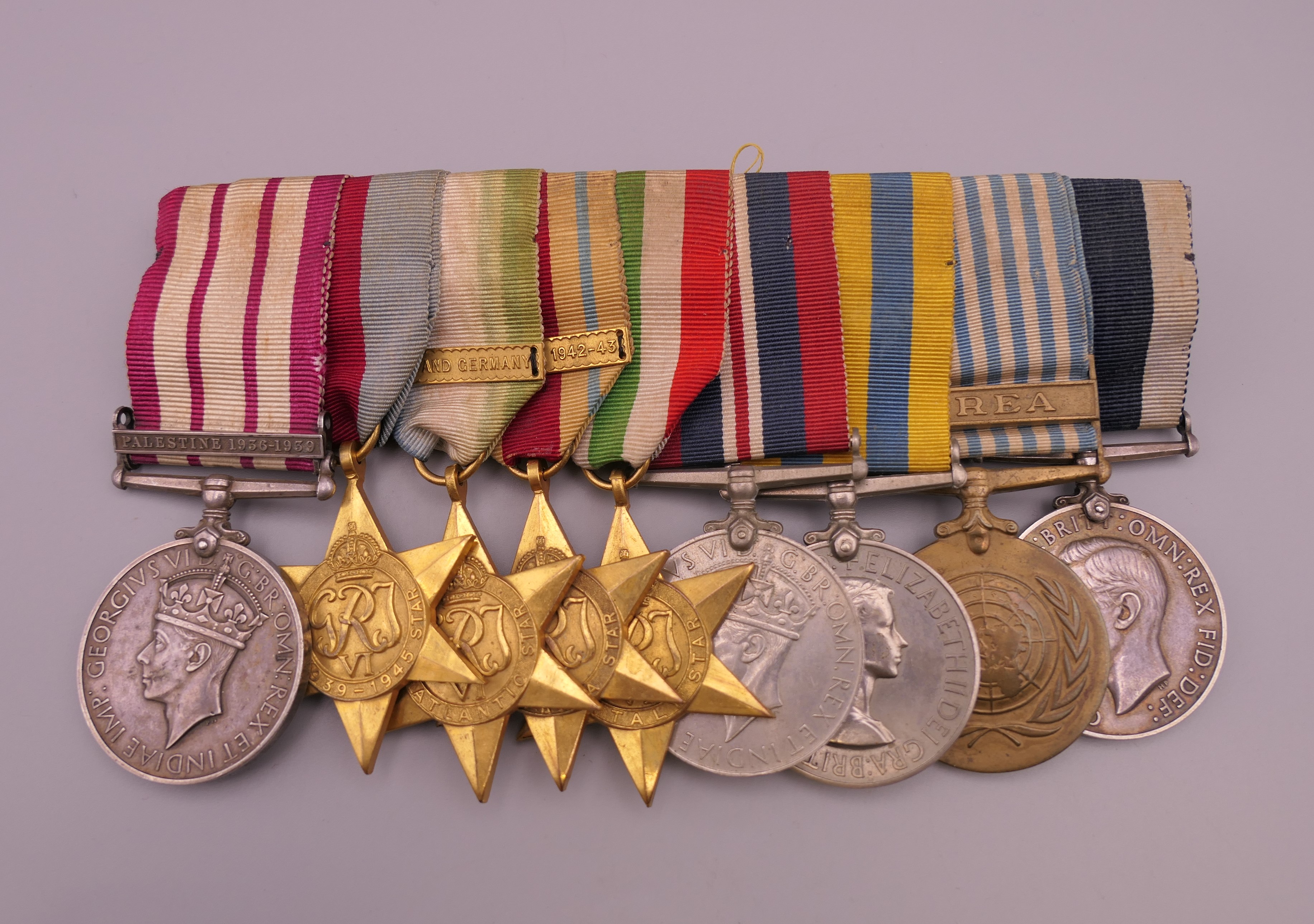 A group of WWII and later medals,
