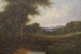 A J BLACK, Country View, oil on canvas, framed. 69 x 46.5 cm.