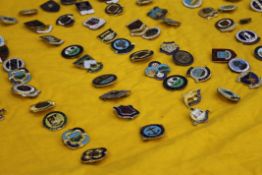 A quantity of miscellaneous items, including a collection of Bowling Club badges, cufflinks,