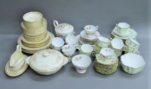 A quantity of decorative porcelain tea wares.