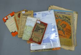 A quantity of various ephemera, including maps, etc.