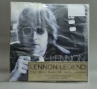 John Lennon, The Very Best of John Lennon, a limited edition 24 KT gold plated record,