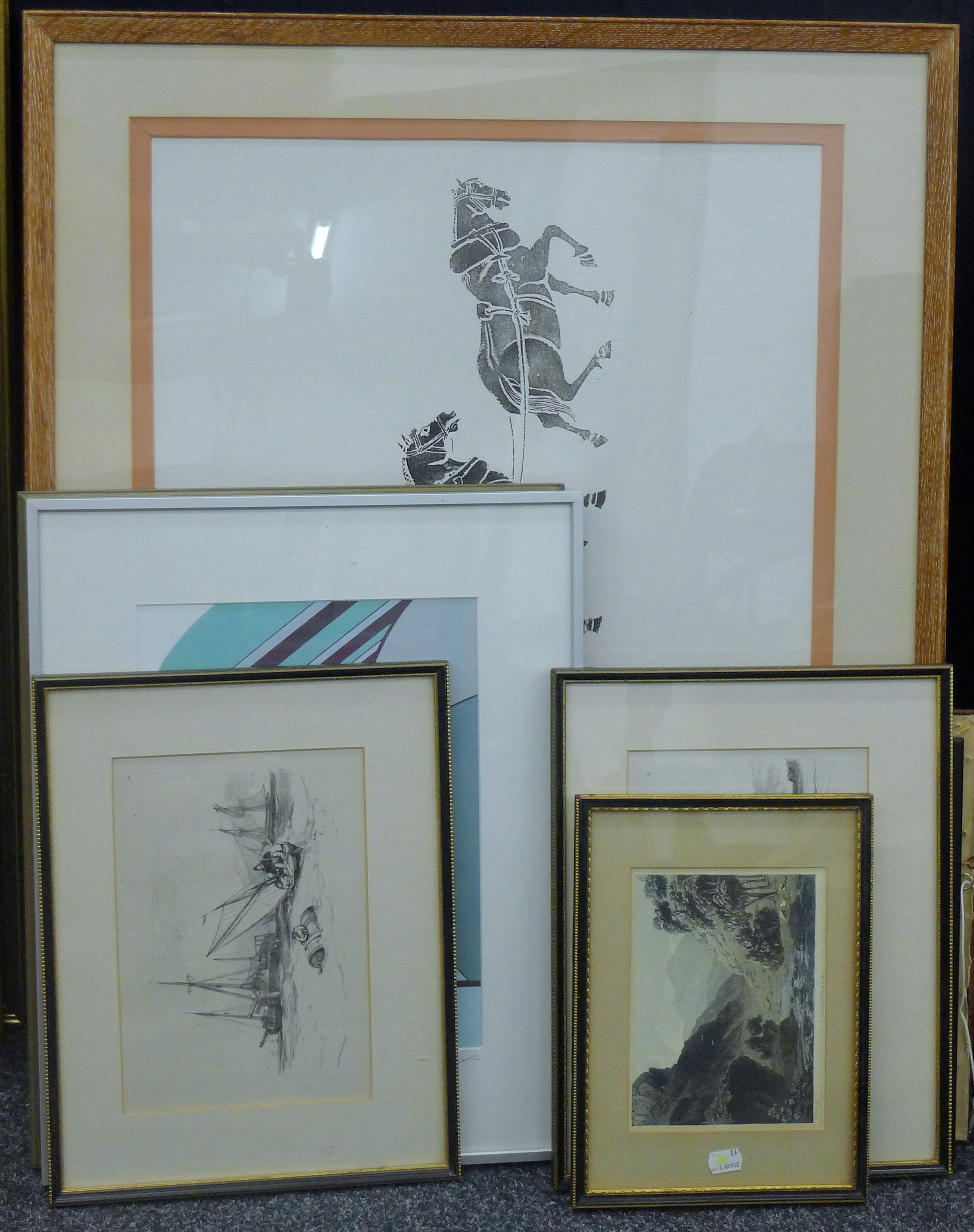 A quantity of various pictures and prints.