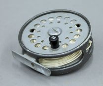 A vintage Scottish aluminium fly fishing reel, The Gordon by Sharpes of Aberdeen, 3 1/2 IN. 8.