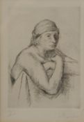 J H MARCHAND, Etude de Vieille Femme, etching, signed in pencil and numbered 71/100,