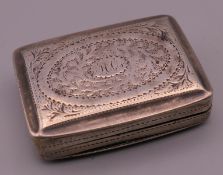 A silver vinaigrette. 3.5 cm wide.