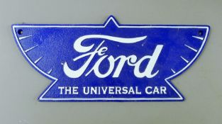 A cast iron Ford sign. 38 cm long.