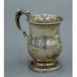 A Victorian silver Christening mug. 8.5 cm high. 81.5 grammes.