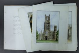 A folio of Ely Cathedral artwork.