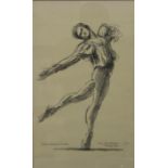 SARA JOHN-MICHAELS, Nureyev, limited edition print, numbered 6/100, framed and glazed,