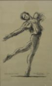 SARA JOHN-MICHAELS, Nureyev, limited edition print, numbered 6/100, framed and glazed,