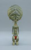 An African Ashanti fertility wooden figure. 48 cm high.