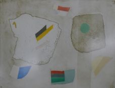 LOUISE SCHATZ, (Israeli, born Canada) (1916-1997), a large abstract coloured etching,