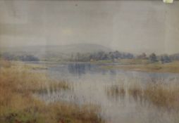 W EYRE WALKER, Country Lake View, watercolour, signed and dated 1902, framed and glazed. 46.