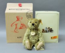 A Steiff boxed yellow tag classic teddy bear.