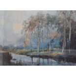 WILLIAM HEATON COOPER (1864-1929), Autumn Afternoon on the Rothay, print, framed and glazed.