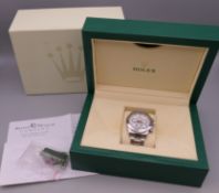 A 2009 Rolex Oyster Perpetual Cosmograph Daytona gentleman's wristwatch in Oystersteel 904L with