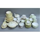 A quantity of decorative porcelain tea wares.