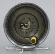 A Hardy's 3 1/8 '' Uniqua Fly reel, earlier duplicated MK2 model 1920's,