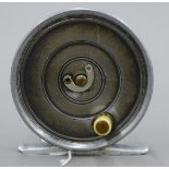 A Hardy's 3 1/8 '' Uniqua Fly reel, earlier duplicated MK2 model 1920's,