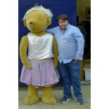 A large Merrythought Heritage Bear dressed as a ballerina. 190 cm high.