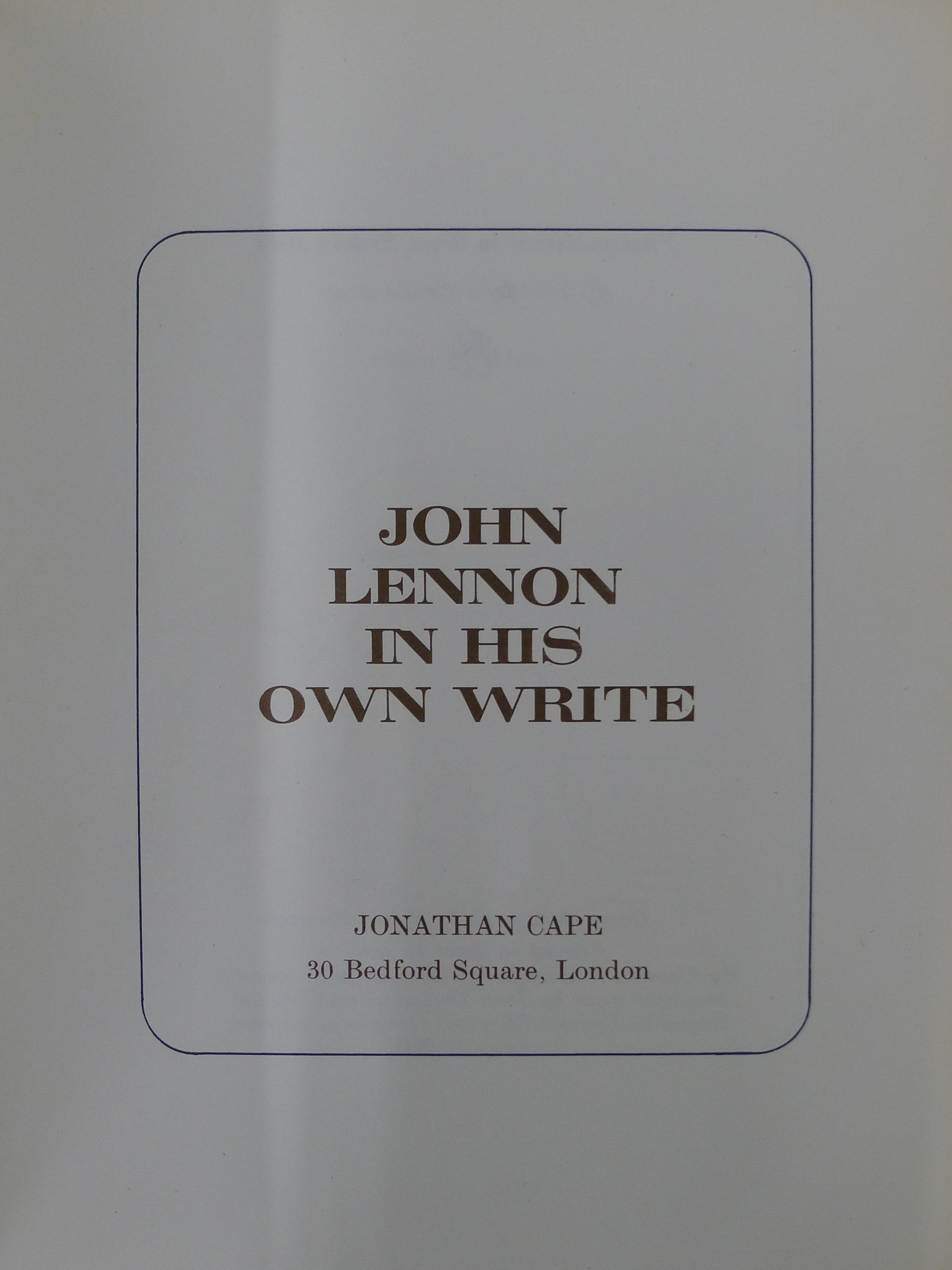 John Lennon, In His Own Write. - Image 2 of 4