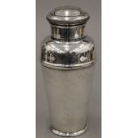 A vintage Harrods of London EPNS cocktail shaker. 21 cm high.