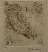 WASSILY KANDINSKY (1866-1944) Russian, proof etching, untitled abstract composition, circa 1916,