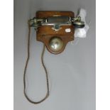 A vintage telephone made by The Sterling and Electric Co Limited. 21 cm wide.
