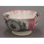 A 19th century Sunderland lustre bowl. 19.5 cm diameter.