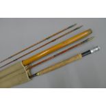 A 10' Hardy Bros three-piece (and spare top) split cane ''The Tournaments Trout Fly'' rod with