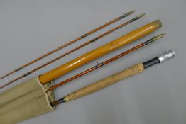 A 10' Hardy Bros three-piece (and spare top) split cane ''The Tournaments Trout Fly'' rod with