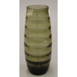 A Whitefriars glass vase. 22 cm high.