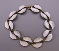 A David Anderson enamel bracelet. 17 cm long.